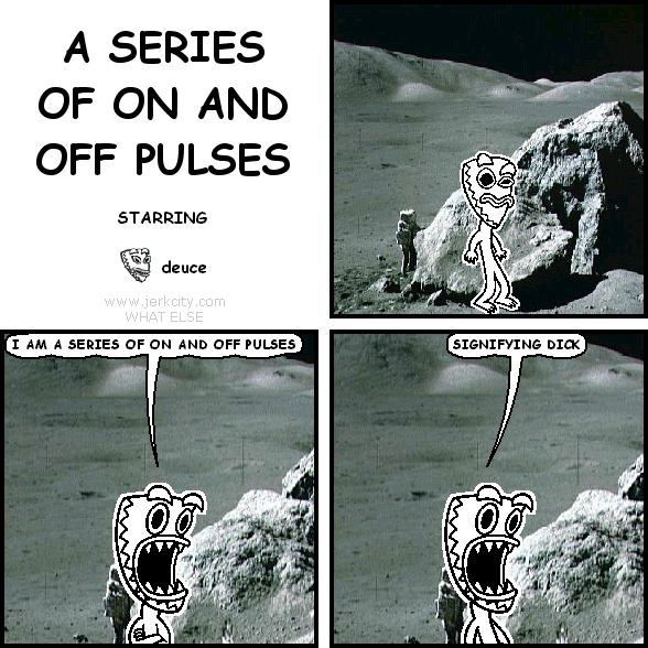 A SERIES OF ON AND OFF PULSES
