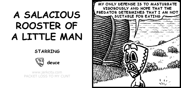 A SALACIOUS ROOSTER OF A LITTLE MAN