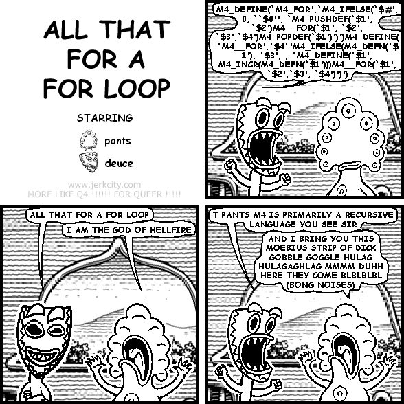ALL THAT FOR A FOR LOOP