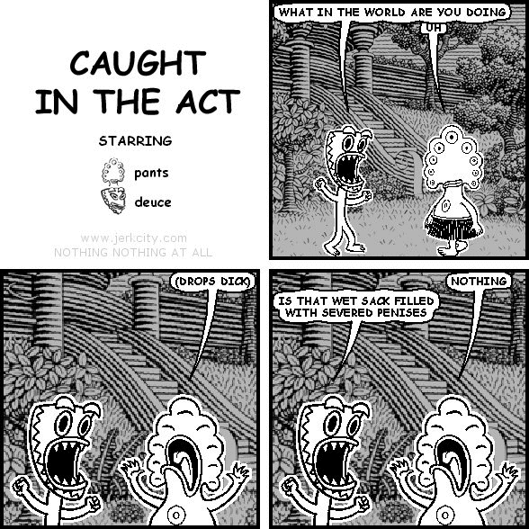 CAUGHT IN THE ACT