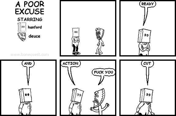 IN WHICH PANTS AND DEUCE TURN INTO MEXICANS IN THE LAST PANEL
