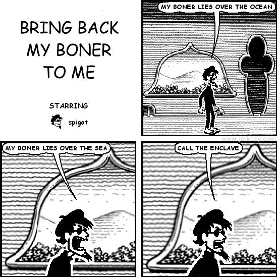 MY BONER LIES OVER THE OCEAN