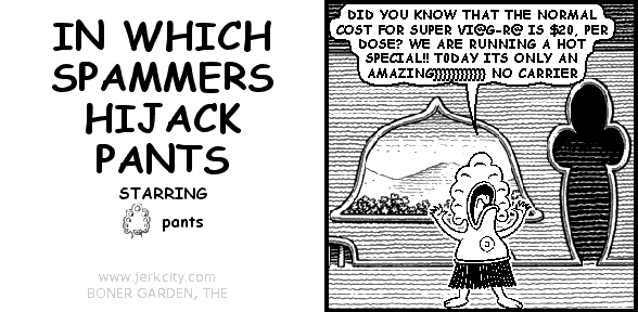 IN WHICH SPAMMERS HIJACK PANTS