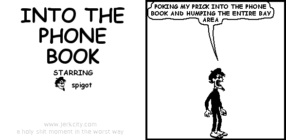 INTO THE PHONE BOOK