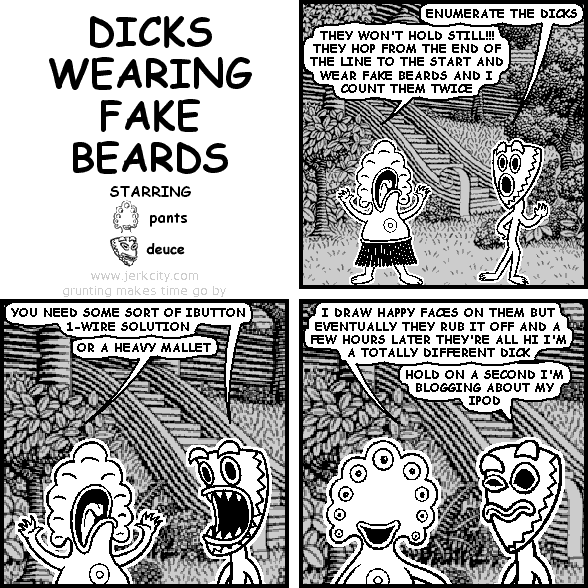DICKS WEARING FAKE BEARDS