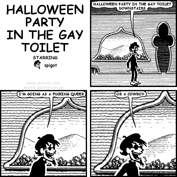 HALLOWEEN PARTY IN THE GAY TOILET