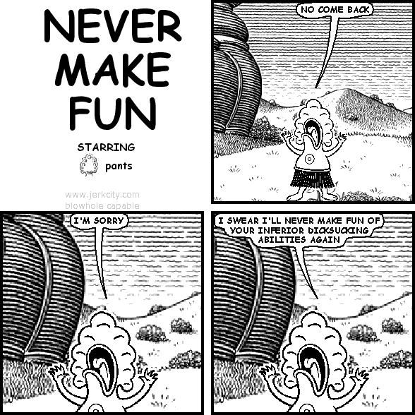 NEVER MAKE FUN