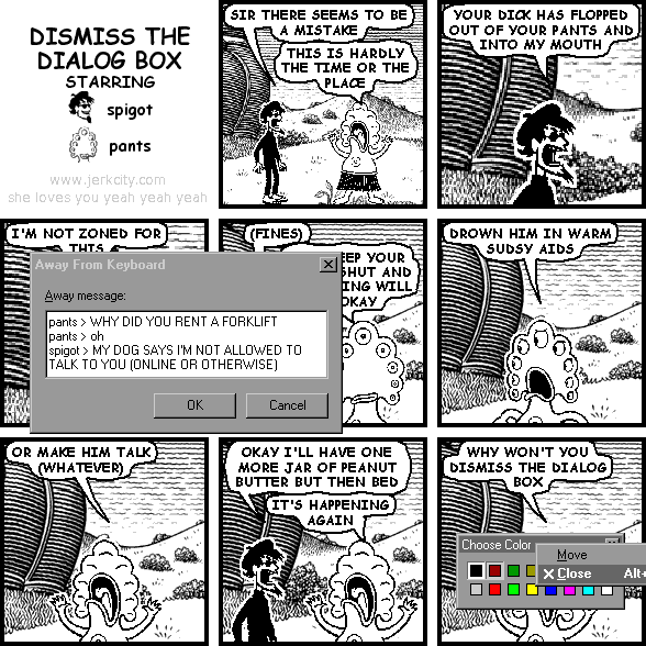 DISMISS THE DIALOG BOX