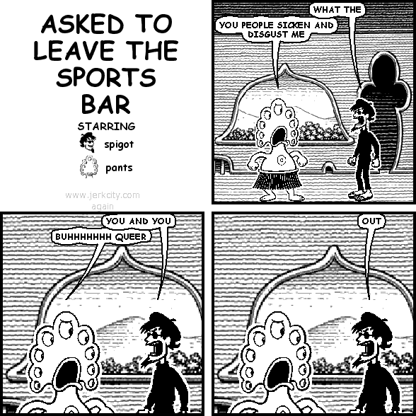 ASKED TO LEAVE THE SPORTS BAR