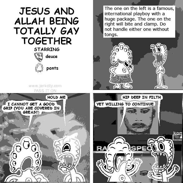 JESUS AND ALLAH BEING TOTALLY GAY TOGETHER