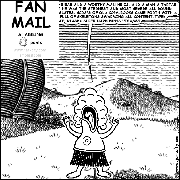PANTS READS FAN MAIL