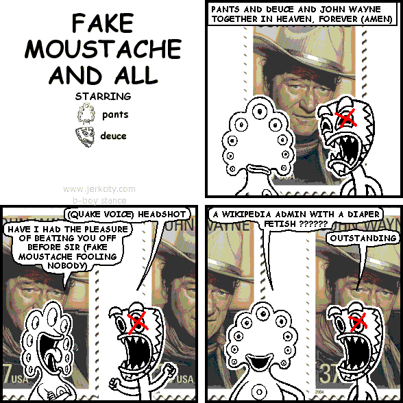 FAKE MOUSTACHE AND ALL