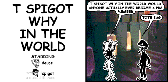 T SPIGOT WHY IN THE WORLD