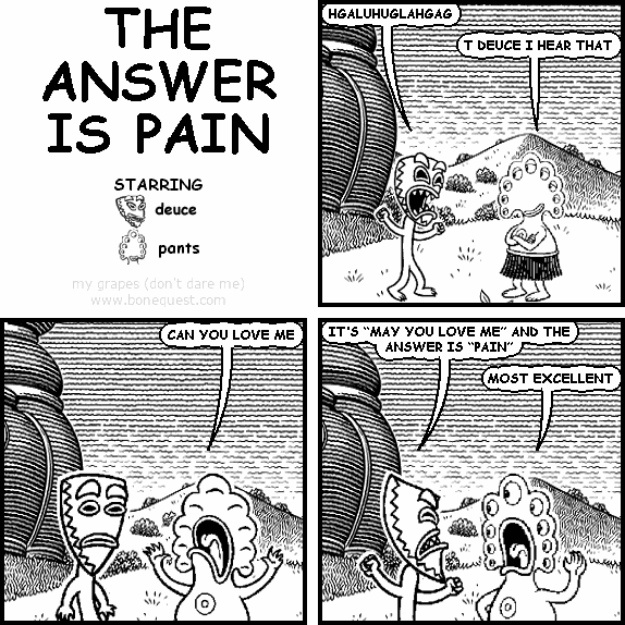 THE ANSWER IS PAIN