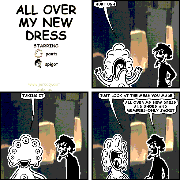 ALL OVER MY NEW DRESS