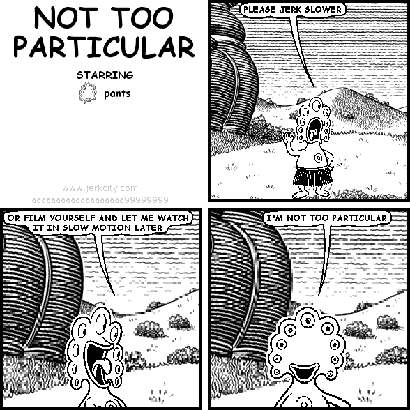 NOT TOO PARTICULAR