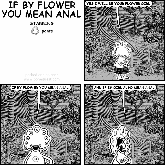 IF BY FLOWER YOU MEAN ANAL