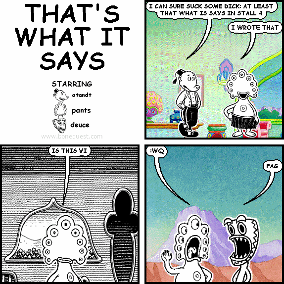 that what is says