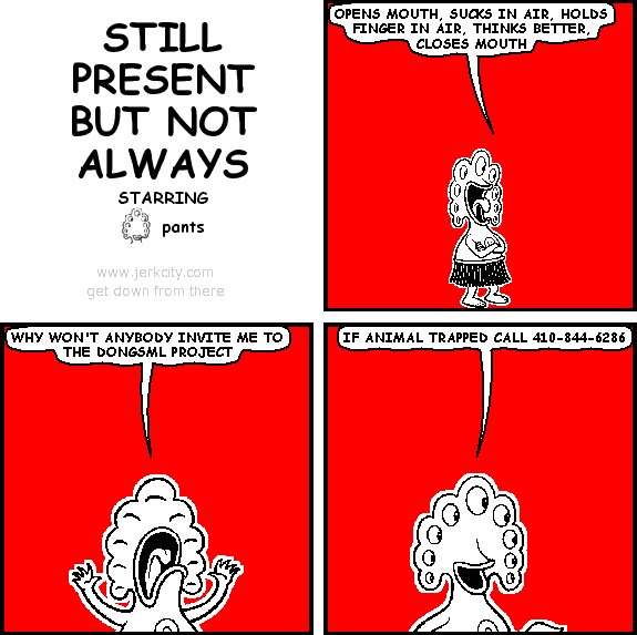 still present but not always