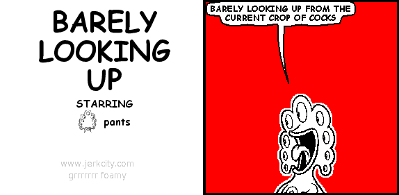 barely looking up