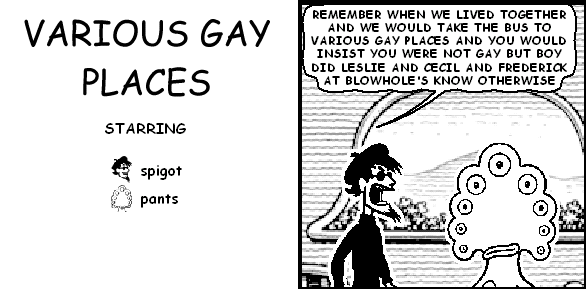 VARIOUS GAY PLACES