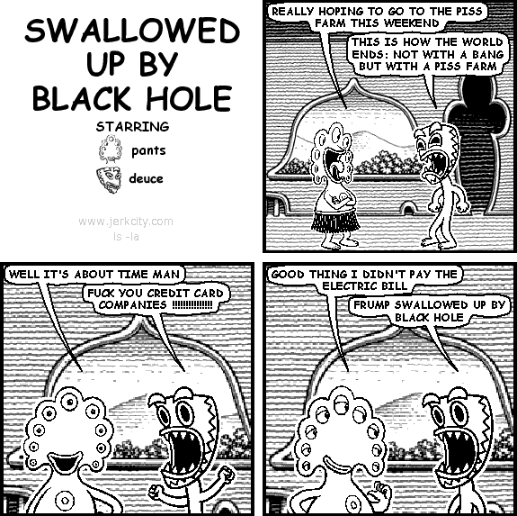 swallowed up by black hole