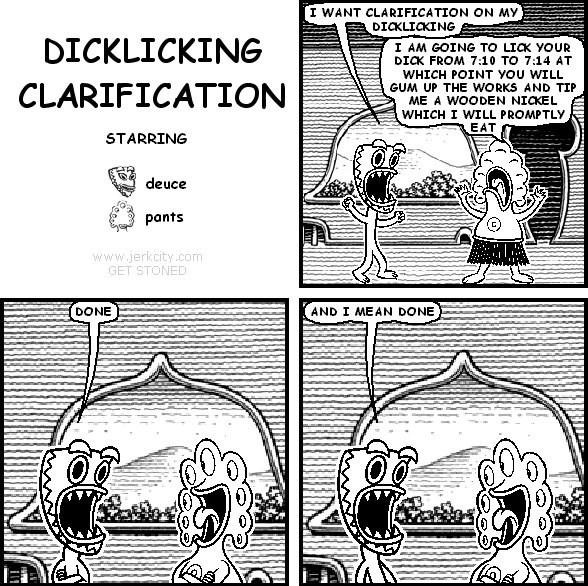 DICKLICKING CLARIFICATION