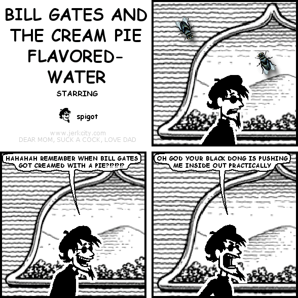 BILL GATES AND THE CREAM PIE FLAVORED-WATER